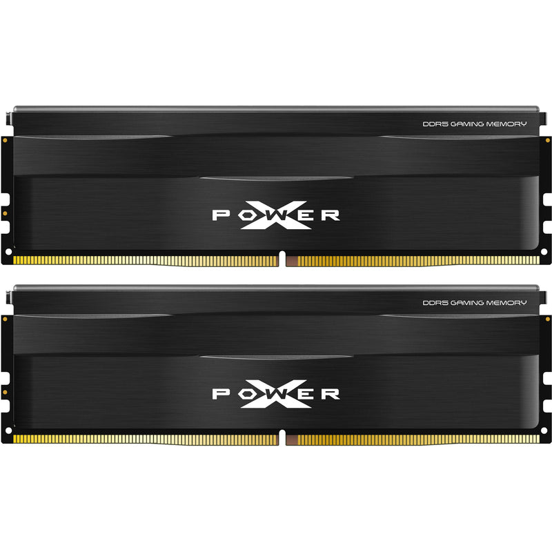 Silicon Power 64GB Zenith 6000 MHz DDR5 Desktop Memory Kit (2 x 32GB, Black)