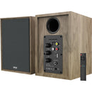 Pyle Home PBKSRB40 Active Bluetooth Bookshelf Speakers (Wood, Pair)