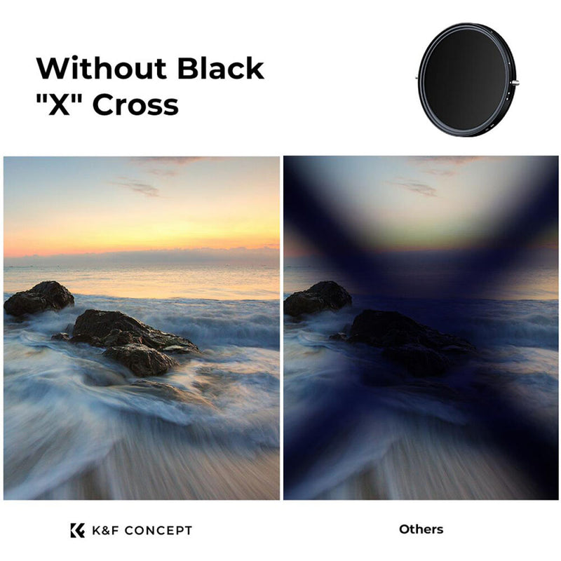 K&F Concept Nano-X Series Variable ND & CPL 2-in-1 Filter (49mm, 1 to 5-Stop)