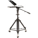 ikan 15" Widescreen Teleprompter with Tally Light, Pedestal & Dolly Turnkey with Travel Case