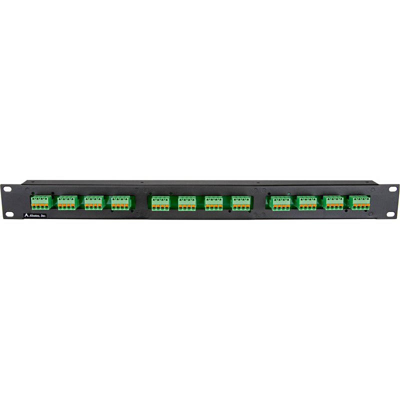 Alzatex Speaker Patch Panel with Phoenix Connectors (1 RU)