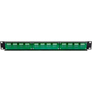 Alzatex Speaker Patch Panel with Phoenix Connectors (1 RU)