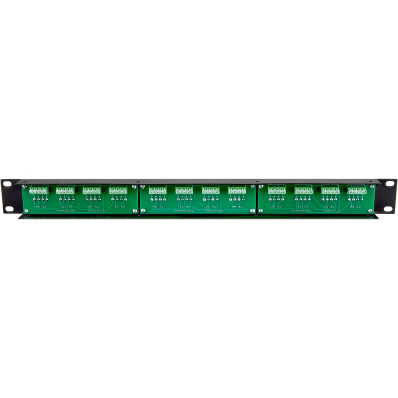 Alzatex Speaker Patch Panel with Phoenix Connectors (1 RU)