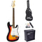 Pyle Pro Beginners Electric Guitar Kit with Amp (Sunburst)