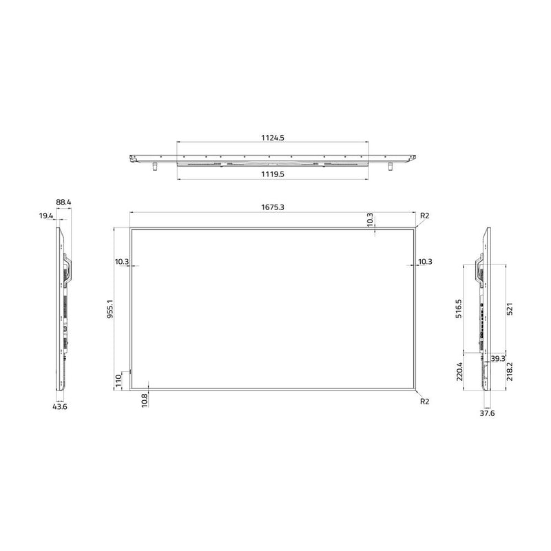 Hisense GM50D Series 75" UHD 4K Commercial Monitor