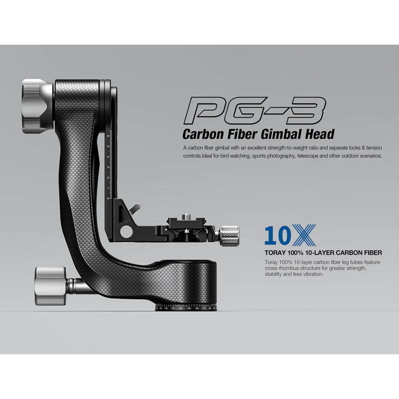 Leofoto Carbon Fiber Gimbal Head