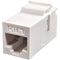 Simply45 Cat 5e Unshielded Keystone Feed-Thru Coupler (White, 25-Pack)