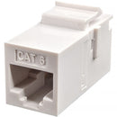 Simply45 Cat6 UTP RJ45 Keystone Coupler (White, 25-Pack)