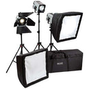 Hedler Daylight LED Portrait Kit with Softboxes and Barndors