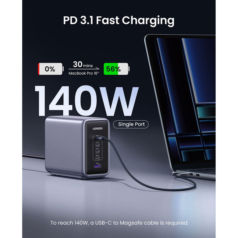 UGREEN Nexode 300W 5-Port GaN USB-C/USB-A PD Charger