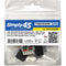 Simply45 Cat 5e 90&deg; Unshielded Keystone Jack (Black)