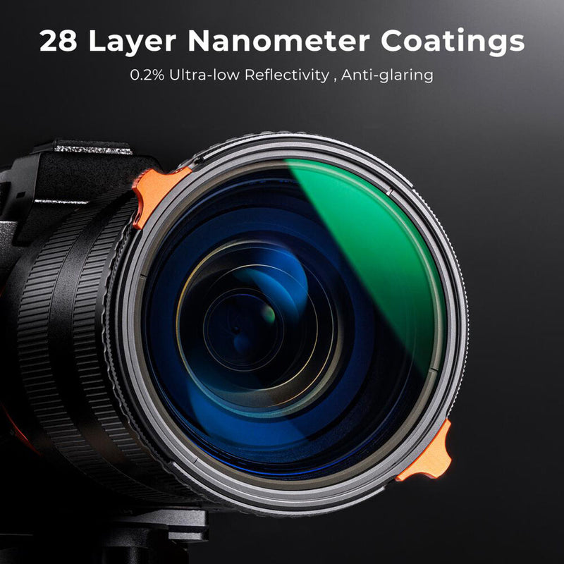 K&F Concept Nano-X Series 2-in-1 Variable ND & CPL Filter (77mm, 2 to 6-Stop)