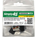 Simply45 Cat6 90&deg; Unshielded Keystone Jack (Black)