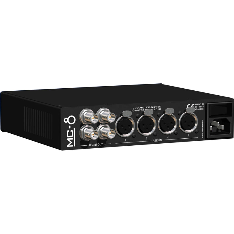 Mutec MC8 Multichannel Audio Format and 8-CH SRC AES3 to AES3id