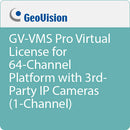 GEOVISION GV-VMS Pro Virtual License for 64 Channel Platform with 3rd Party IP Cameras (1 Channel)