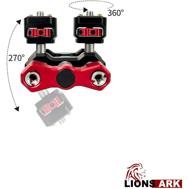 Lions Ark Articulating Magic Arm with 1/4"-20 Anti-Twist Mounts (4.8")