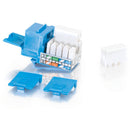 C2G 90-Degree Cat 5e Keystone Jack (Blue)