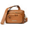 FEDERICO SERRANI Kimberley Leather Camera Bag (Brown and Gold)