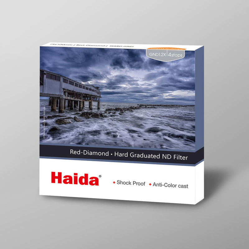 Haida Red-Diamond Hard-Edge Graduated ND Filter (75 x 100mm, 4-Stop)