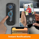 Toucan TVDP05GR 2K QHD Wireless Video Doorbell Pro with Chime