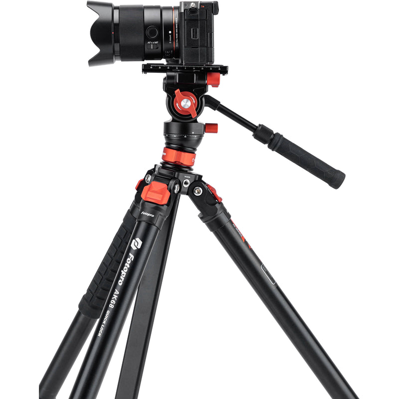 Fotopro iSpeedy AK68 Video Fluid Head & Tripod with Fast-Locking System