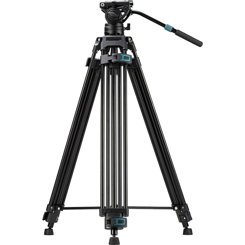 Fotopro DV-3A Heavy Duty Fluid Head Video Aluminum Tripod (Black)