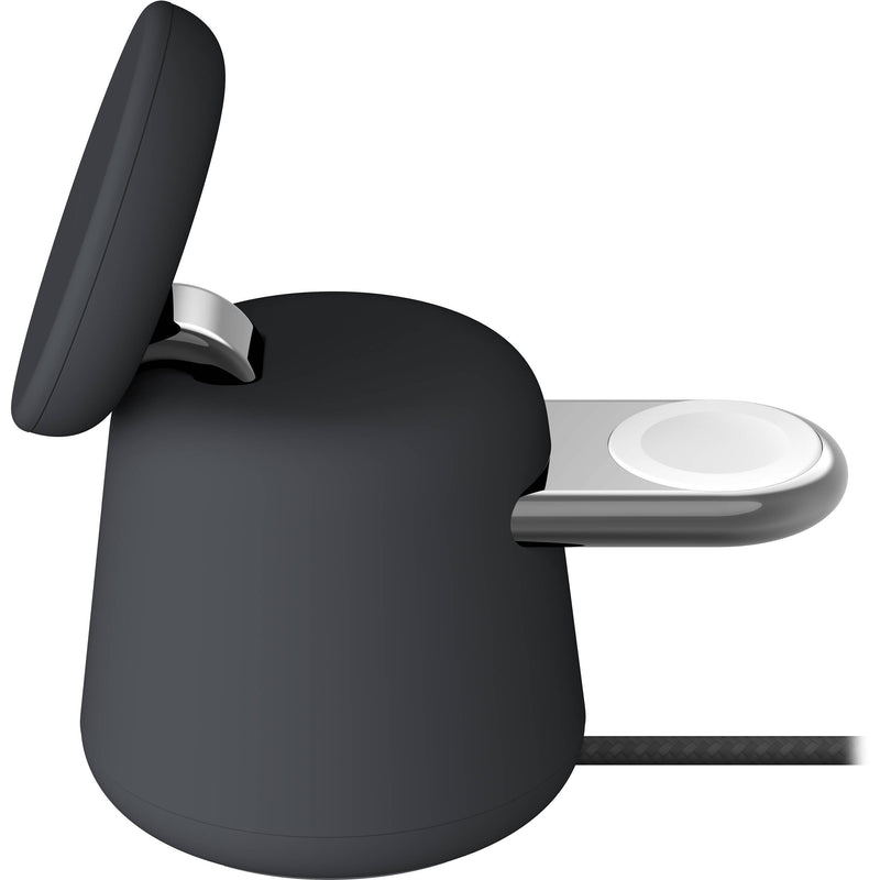 Belkin BoostCharge Pro 2-in-1 Wireless Charging Dock with 15W MagSafe (Charcoal)