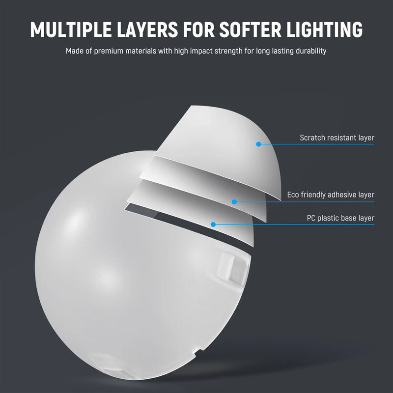 Neewer M12 Magnetic Diffusion Dome for Z1 and Z2 Series Round Head Flashes