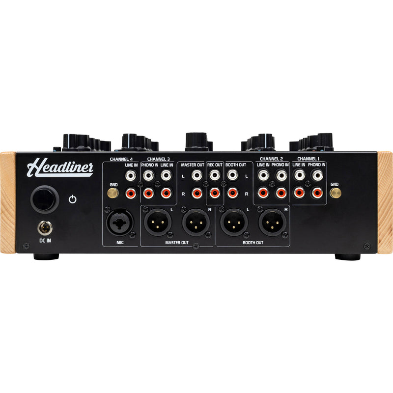 Headliner R4 Professional 4-Channel Rotary DJ Mixer