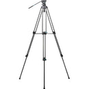 Fotopro DV-3A Heavy Duty Fluid Head Video Aluminum Tripod (Black)