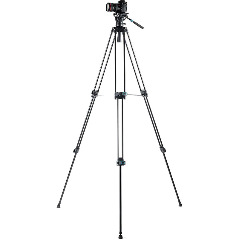 Fotopro DV-3C Heavy Duty Fluid Head Video Carbon Fiber Tripod (Black)