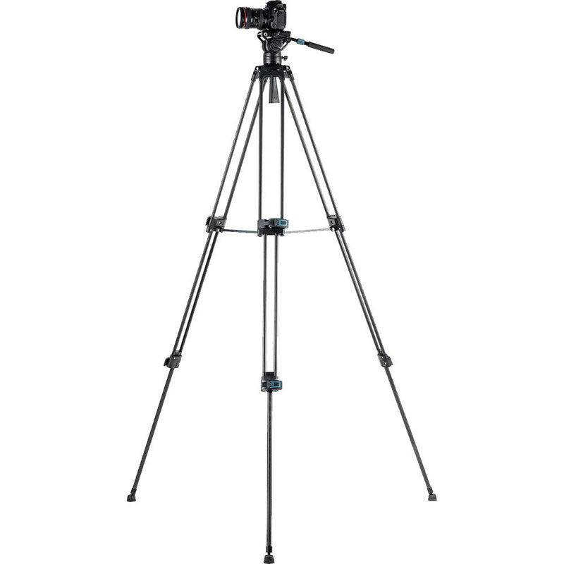 Fotopro DV-3C Heavy Duty Fluid Head Video Carbon Fiber Tripod (Black)