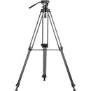 Fotopro DV-3C Heavy Duty Fluid Head Video Carbon Fiber Tripod (Black)