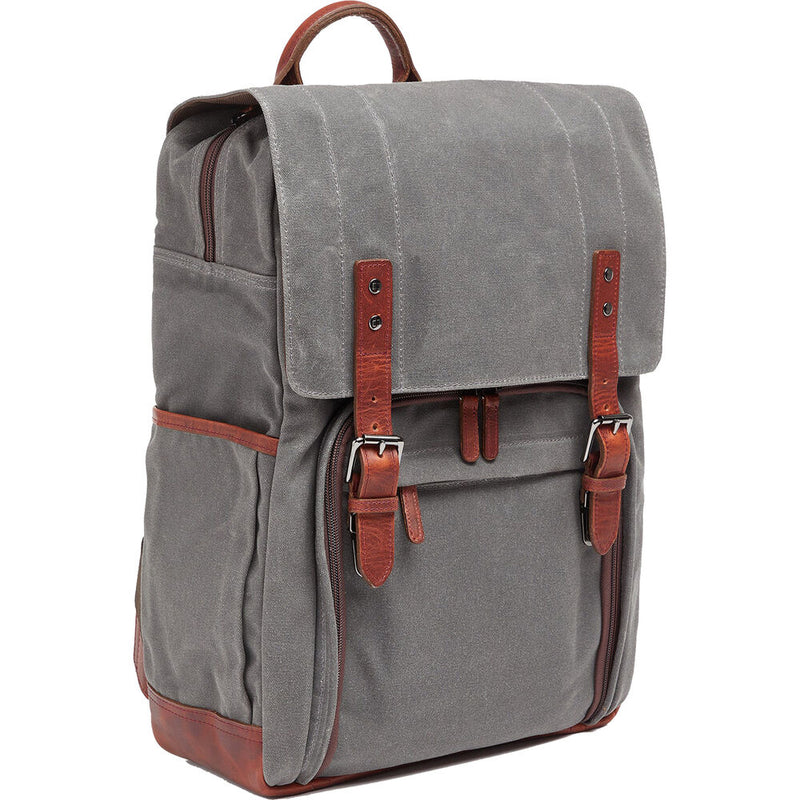 ONA Camps Bay Backpack (Smoke Waxed Canvas)