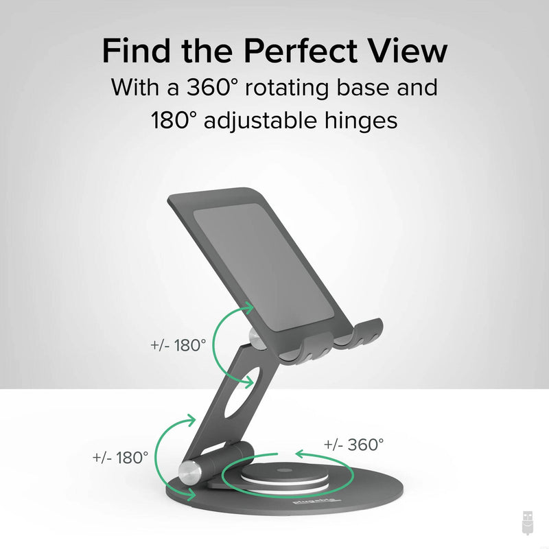 Plugable Universal Tablet Stand with 360 Rotating Base