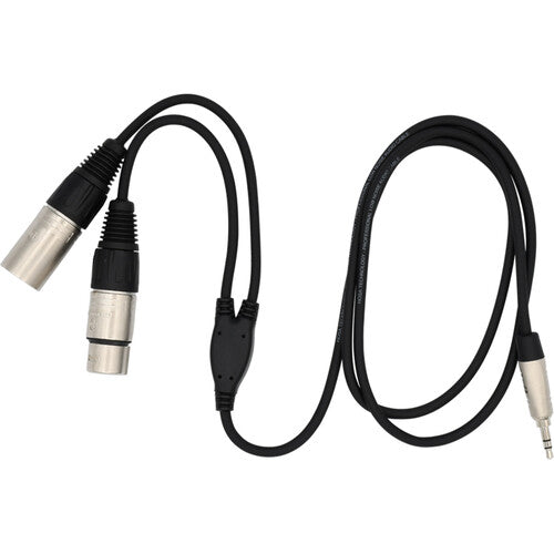 Pliant Technologies Dual XLR Female/Male to 3.5mm Male Cable (4')