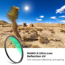 K&F Concept Nano-X Series Ultra-Low Reflection UV Filter (58mm)