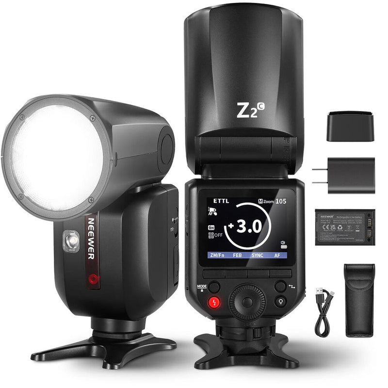 Neewer Z2-C TTL Round Head Flash Speedlite for Canon