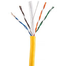 Dynotech Cat 6 UTP Bulk CMR Ethernet Cable (1000', Yellow)