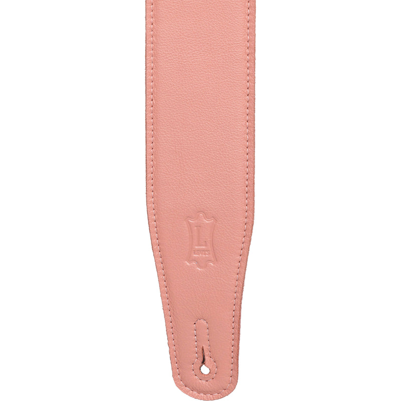 Gator Pastel Garment Leather Guitar Strap (Salmon)