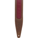 Gator Voyager Pro Guitar Strap (Brown with Burgundy Waxed Canvas Window)