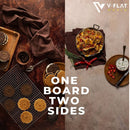 V-FLAT WORLD Duo-Board Double-Sided Background (Dark Roast / Moroccan Mud, 30 x 40")