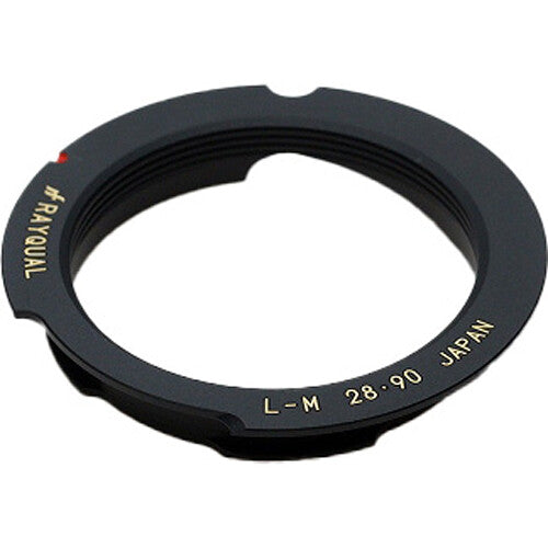 Rayqual L39 Screw-Mount Lens to Leica M-Mount Camera Lens Adapter (28-90mm, Black)