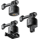 Neewer GP-21 Magnetic Quick Release Tripod Mount Adapter Set for Action Cameras