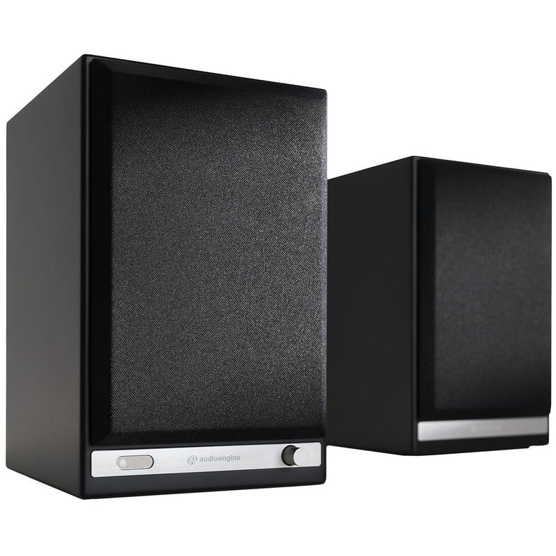 Audioengine HD5 2-Way Active Wireless Bookshelf Speakers (Matte Black, Pair)