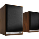 Audioengine HD5 2-Way Active Wireless Bookshelf Speakers (Real Wood Veneer Walnut, Pair)