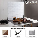 V-FLAT WORLD Duo-Board Double-Sided Background (Dark Roast / Moroccan Mud, 24 x 24")