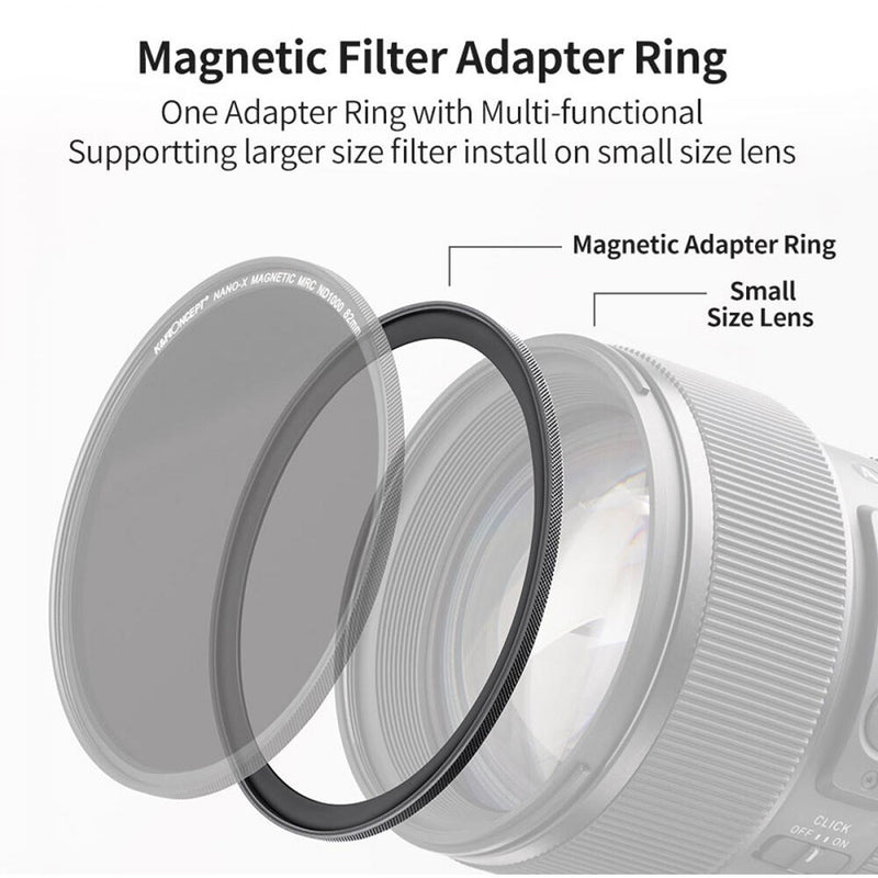 K&F Concept Nano-X Series Magnetic Lens Filter Step-Up Adapter (49 to 77mm)