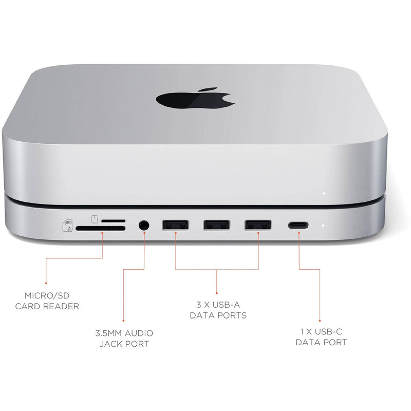 Satechi Stand & Hub with M.2 SSD Enclosure for Apple Mac Mini and Mac Studio