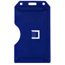 BRADY PEOPLE ID Rigid Plastic Vertical 2-Sided Multi-Card Holder (Blue, 4.1 x 2.38", 50-Pack)